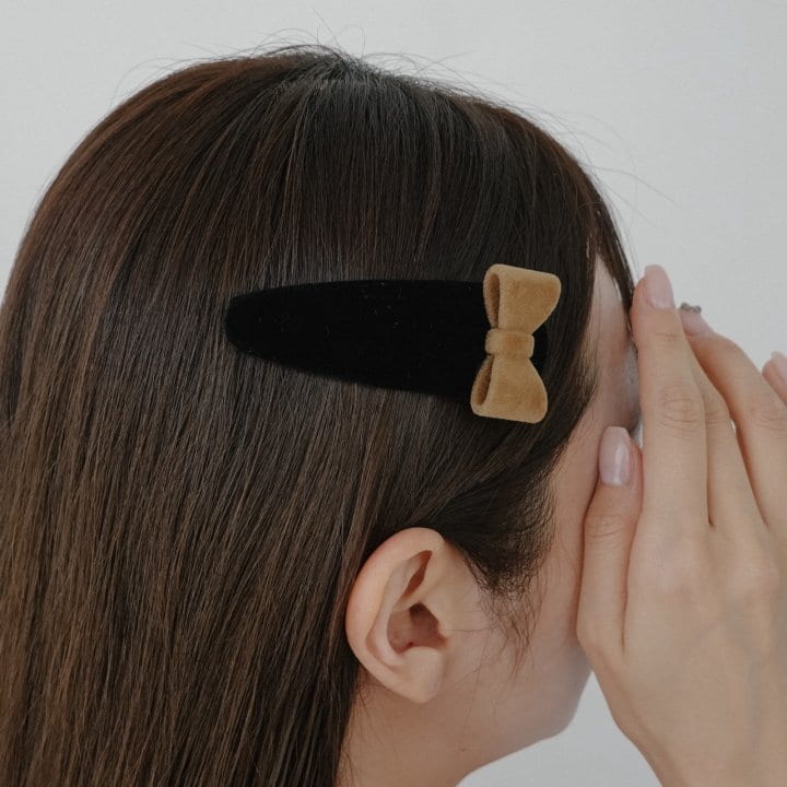 Eeiitt - Korean Women Fashion - #vintageinspired - Ribbon Black Hairpin - 11