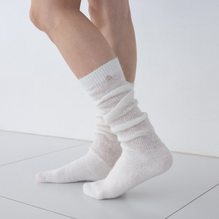 Eeiitt - Korean Women Fashion - #vintagekidsstyle - Bocassi Charm Medal Wool Socks - 3