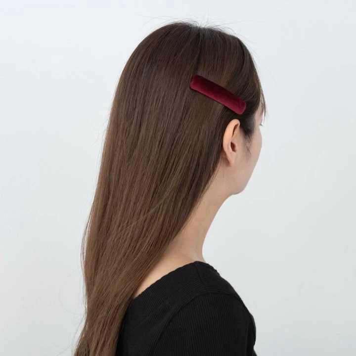 Eeiitt - Korean Women Fashion - #womensfashion - Stick Velvet Hairpin (set of 2)