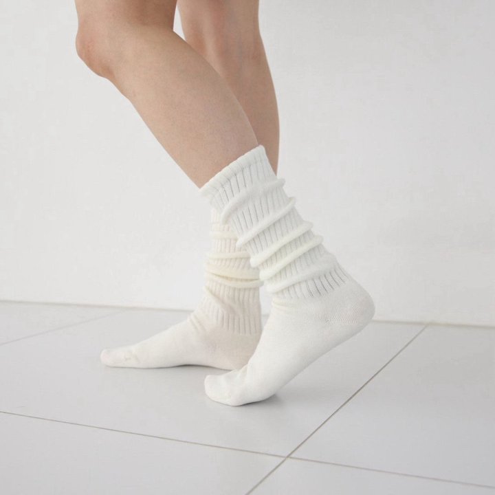 Eeiitt - Korean Women Fashion - #womensfashion - Talktalk Pleats Socks - 7