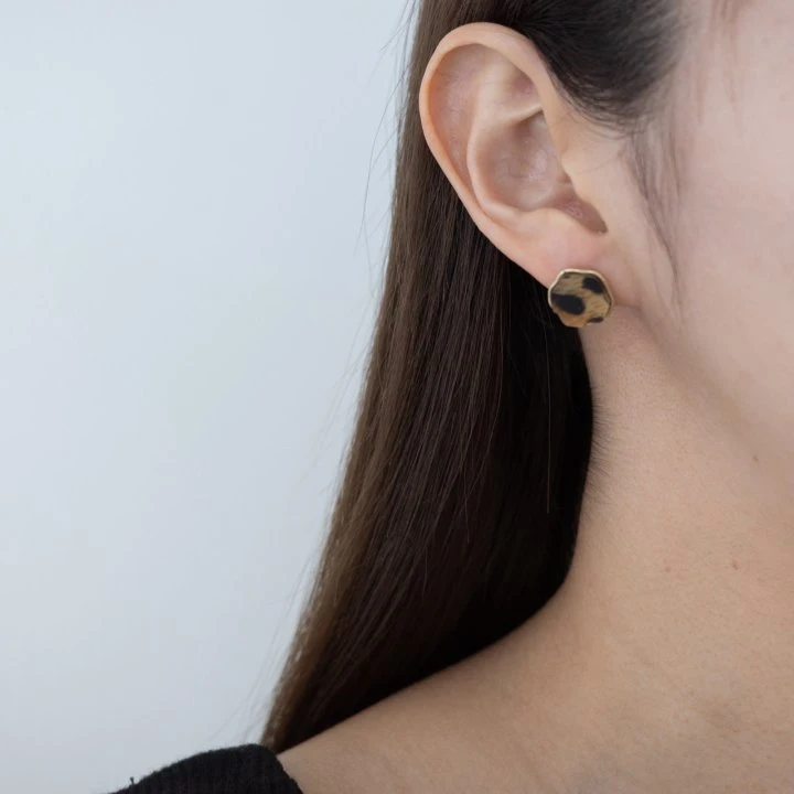 Eeiitt - Korean Women Fashion - #womensfashion - Crick Leopard Earring - 6