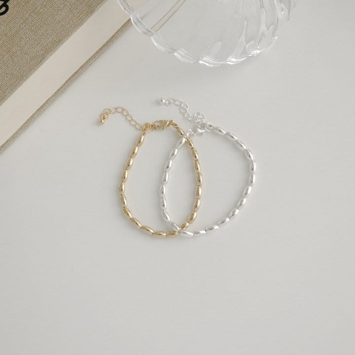 Eeiitt - Korean Women Fashion - #womensfashion - Simple Rice Bracelet - 7