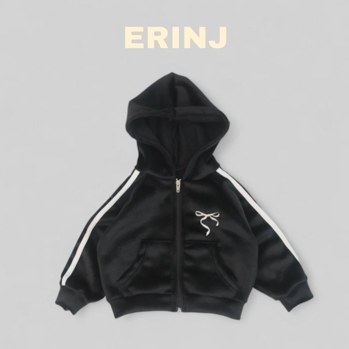 Erin J - Korean Children Fashion - #childofig - Veloa Brushed Hood Zip-up - 3