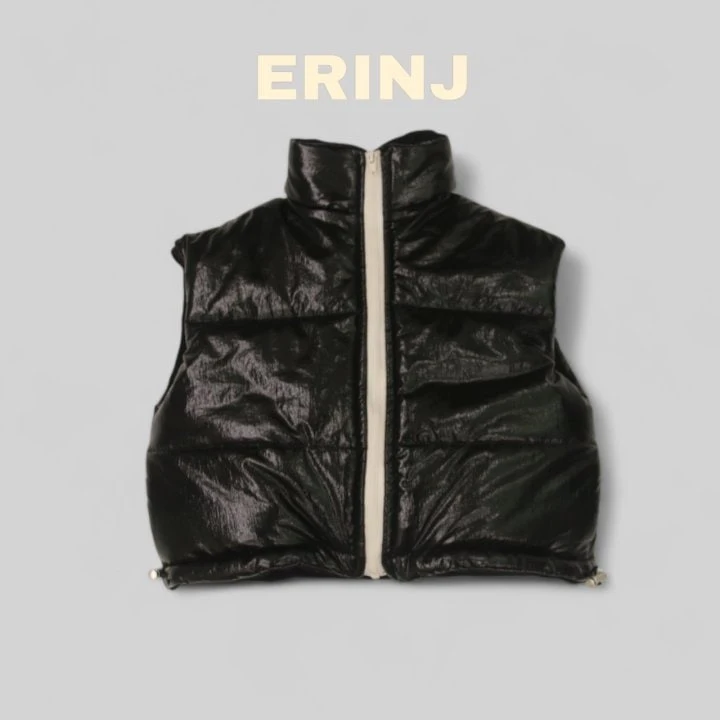 Erin J - Korean Children Fashion - #childrensboutique - Glossy Padded Vest - 2