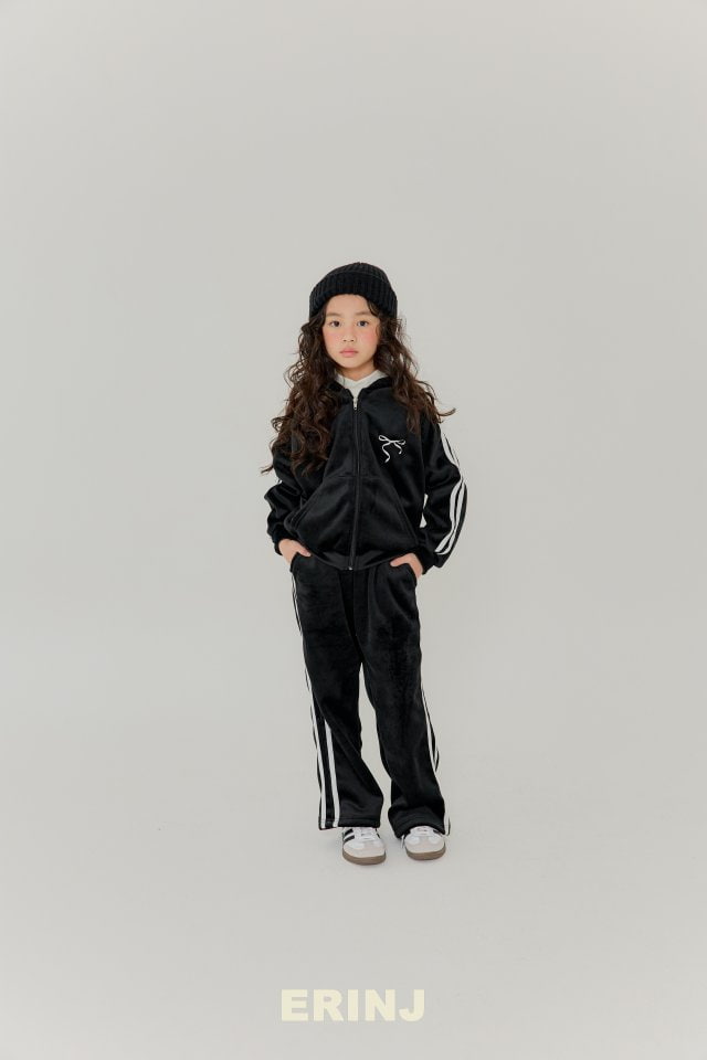 Erin J - Korean Children Fashion - #kidsstore - Veloa Brushed Hood Zip-up - 9