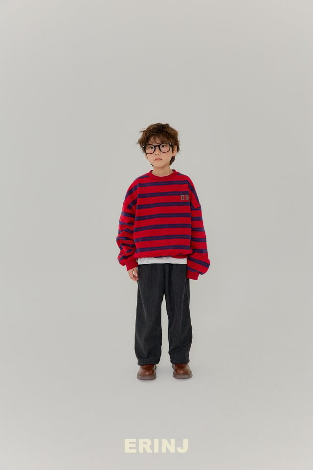 Erin J - Korean Children Fashion - #kidzfashiontrend - 03 Stripe Sweatshirt - 2