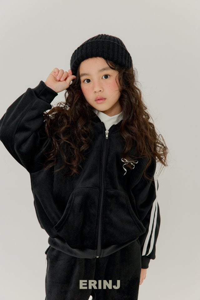 Erin J - Korean Children Fashion - #kidzfashiontrend - Veloa Brushed Hood Zip-up - 10