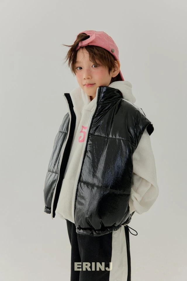 Erin J - Korean Children Fashion - #magicofchildhood - Glossy Padded Vest - 11