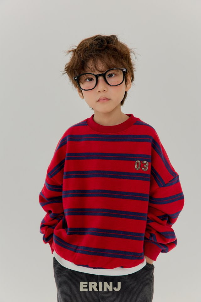 Erin J - Korean Children Fashion - #toddlerclothing - 03 Stripe Sweatshirt - 9