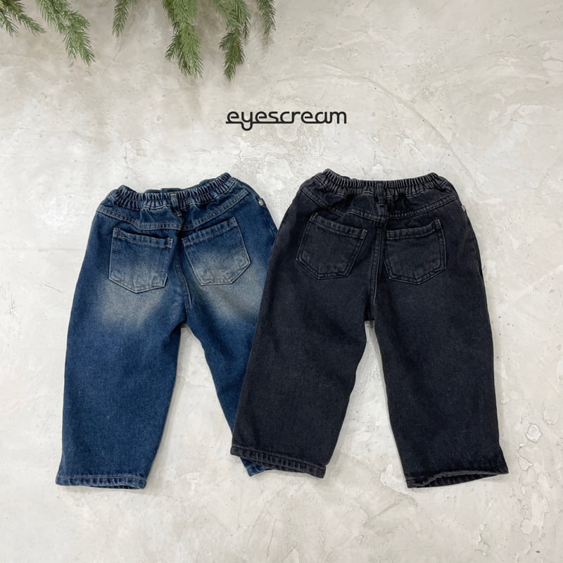 Eyescream - Korean Children Fashion - #childofig - Para Fleece Denim Pants - 3