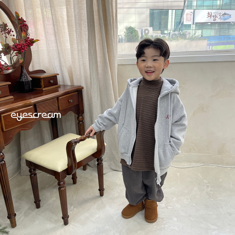 Eyescream - Korean Children Fashion - #fashionkids - Round Hood Zip-up Jacket - 5