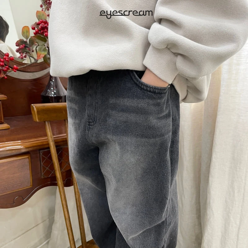 Eyescream - Korean Children Fashion - #kidzfashiontrend - Para Fleece Denim Pants - 10