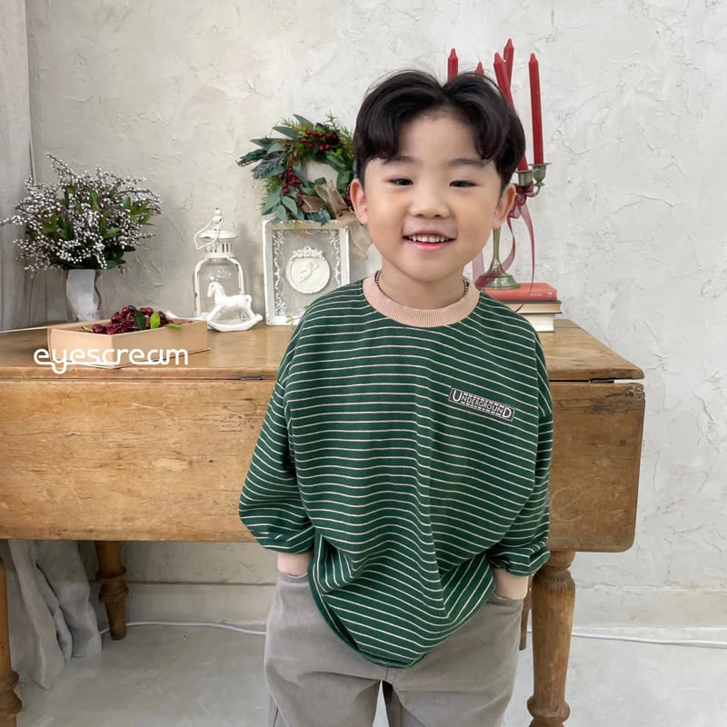 Eyescream - Korean Children Fashion - #minifashionista - Ground Stripe Tee with Mom - 9