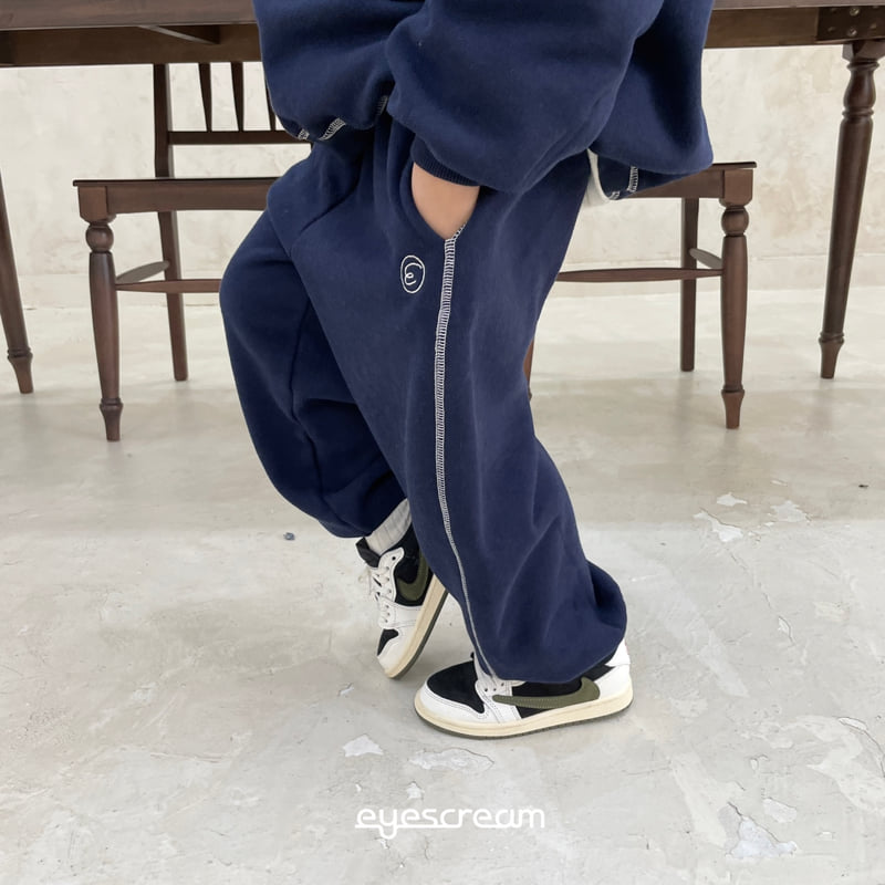 Eyescream - Korean Children Fashion - #prettylittlegirls - Symbol Embroidery Jogger Pants - 6