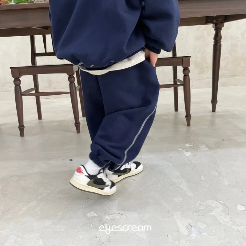 Eyescream - Korean Children Fashion - #todddlerfashion - Symbol Embroidery Jogger Pants - 7