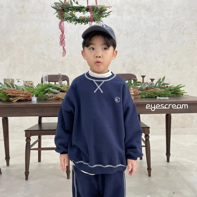 Eyescream - Korean Children Fashion - #toddlerclothing - Symbol Embroidery Sweatshirts - 7