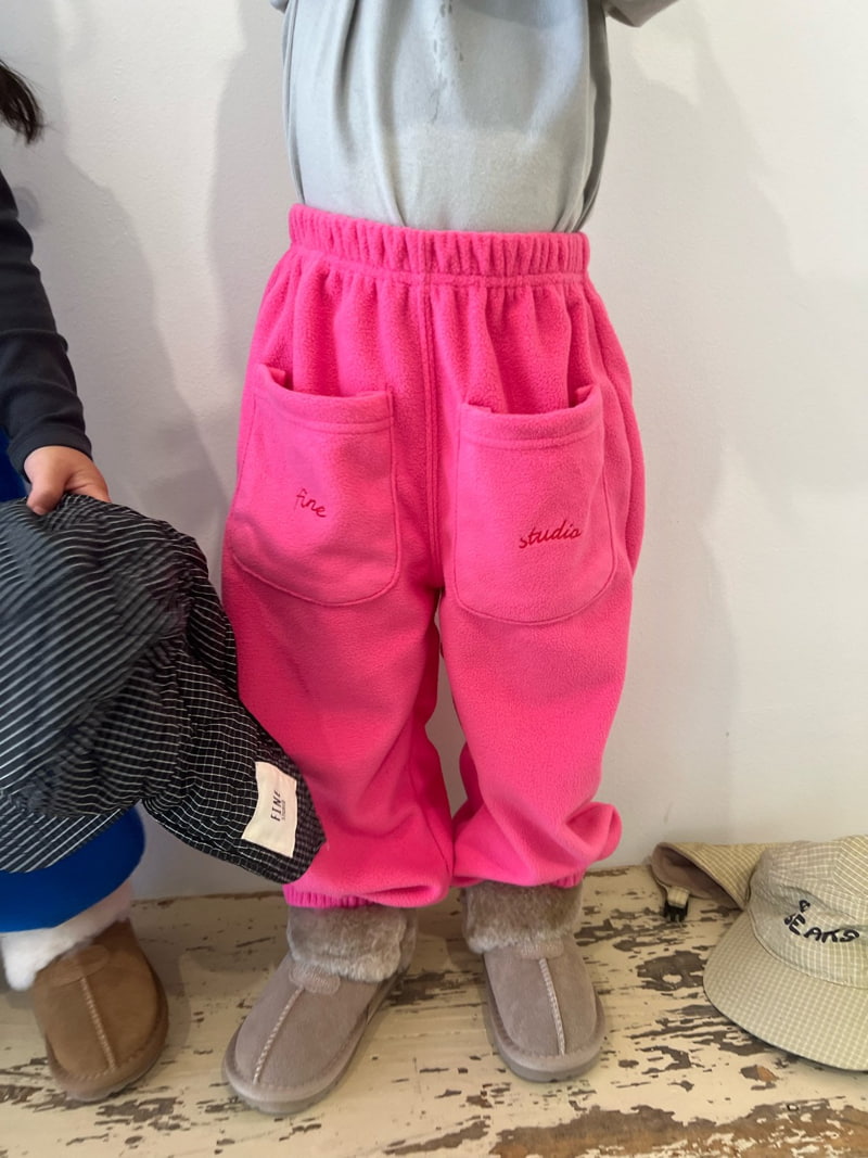 Fine-Studio - Korean Children Fashion - #childofig - Pocket Fleece Pants - 9