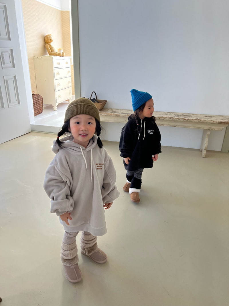 Fine-Studio - Korean Children Fashion - #childofig - Fleece Long Hoody - 8