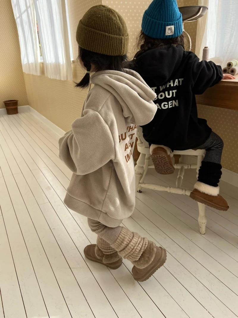 Fine-Studio - Korean Children Fashion - #discoveringself - Fleece Long Hoody - 11