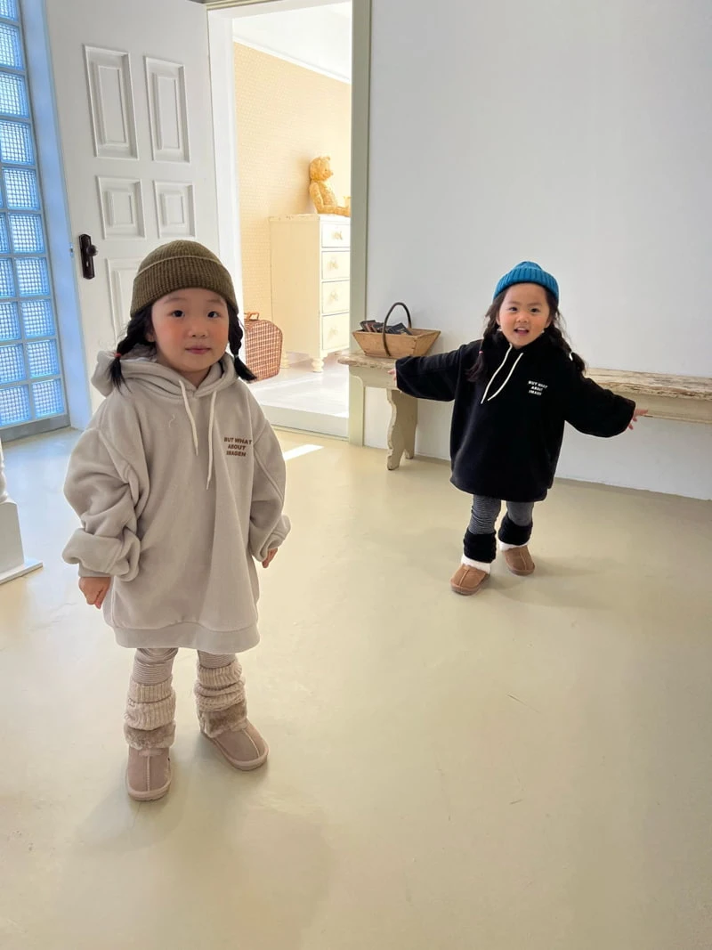 Fine-Studio - Korean Children Fashion - #minifashionista - Fleece Long Hoody - 5