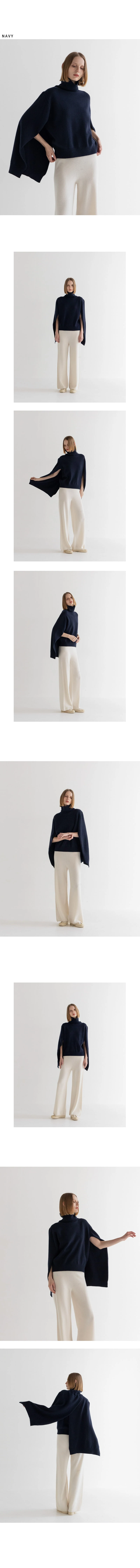 Floaty - Korean Women Fashion - #shopsmall - Nova Turtleneck Cape - 3