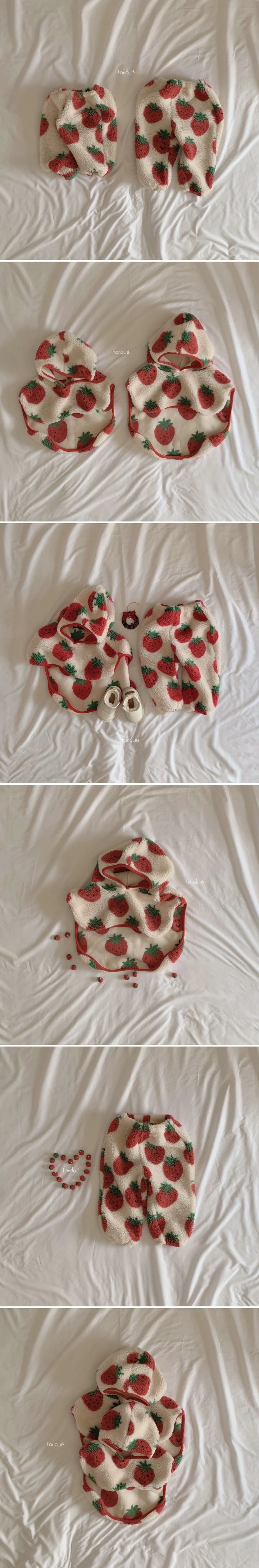 Fondue - Korean Children Fashion - #Kfashion4kids - Strawberry Jam Pants