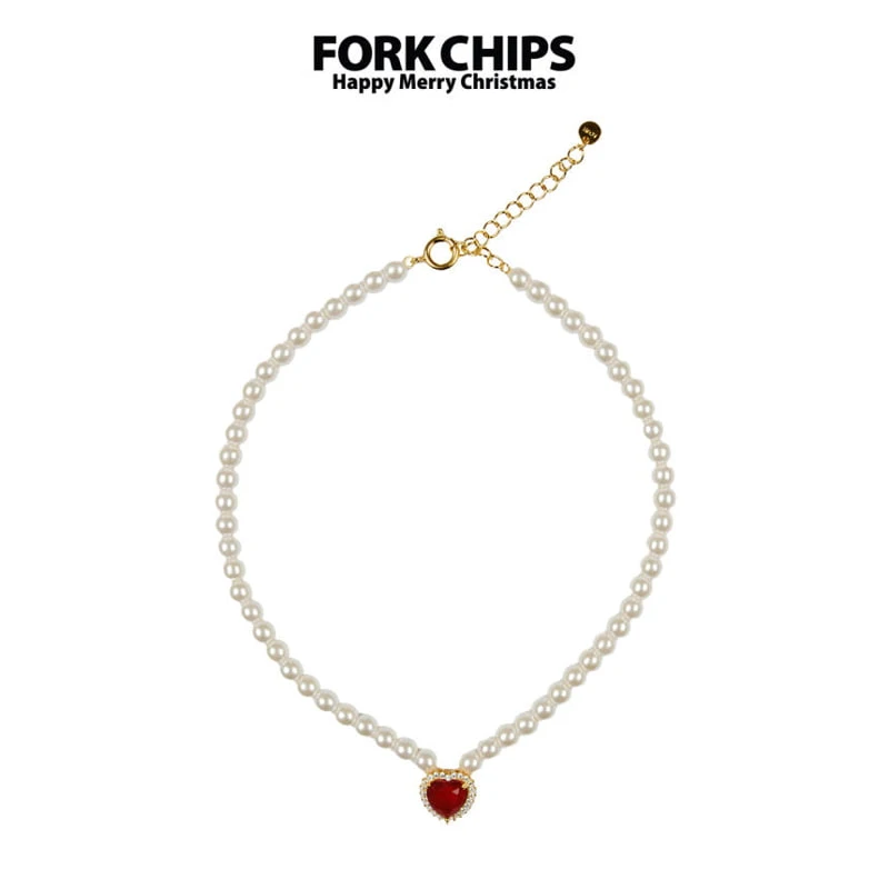 Fork Chips - Korean Children Fashion - #magicofchildhood - Queens Necklace