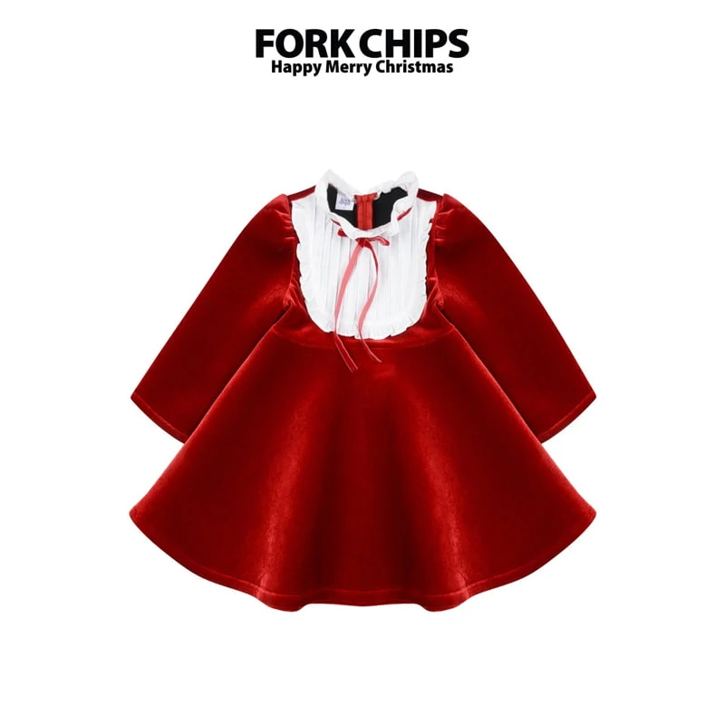 Fork Chips - Korean Children Fashion - #toddlerclothing - Sophia One-piece