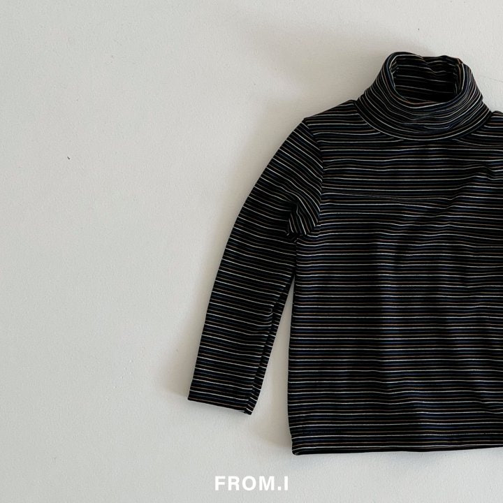 From I - Korean Children Fashion - #childofig - Stripe Turtleneck Tee - 4