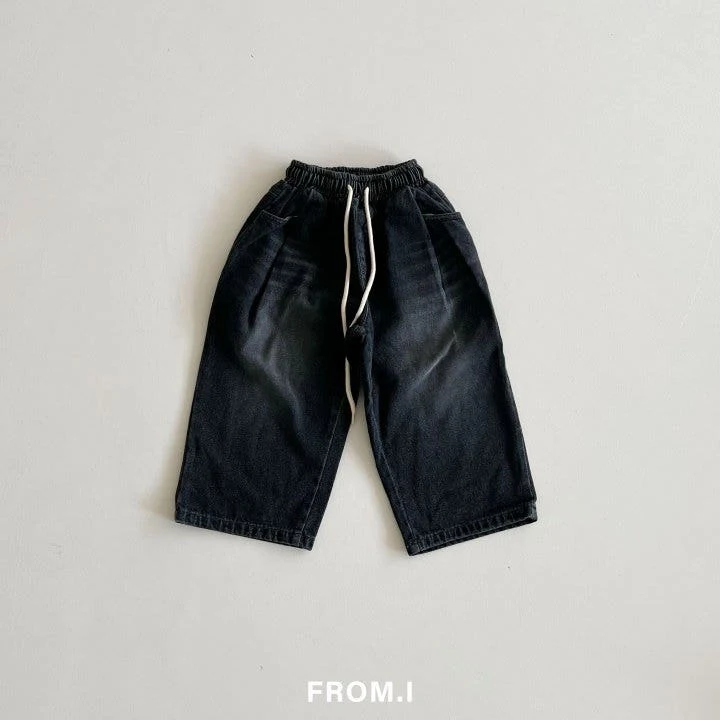 From I - Korean Children Fashion - #childrensboutique - String Denim Pants - 5