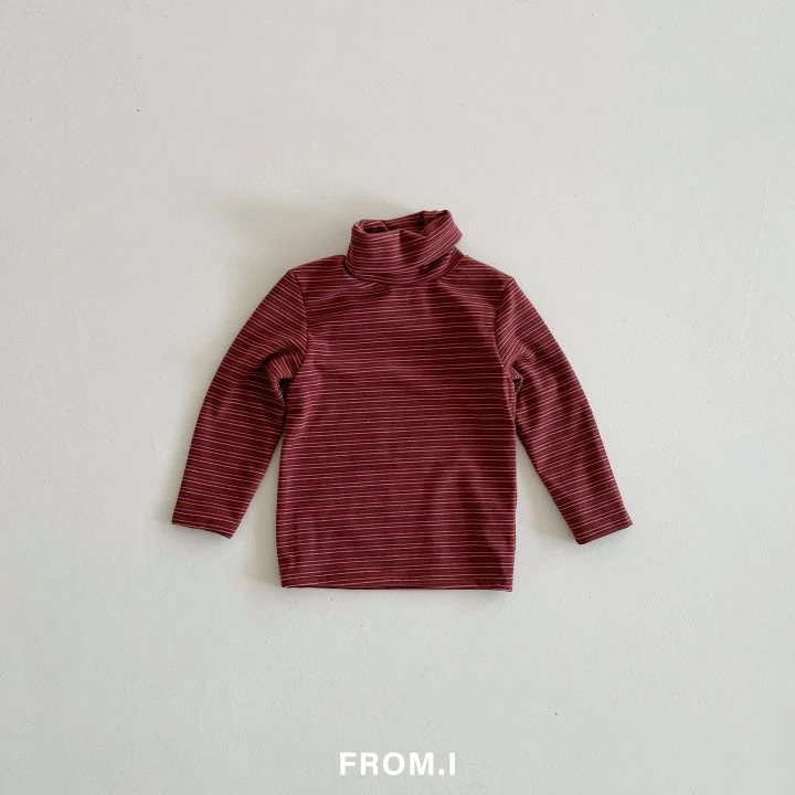 From I - Korean Children Fashion - #designkidswear - Stripe Turtleneck Tee - 5