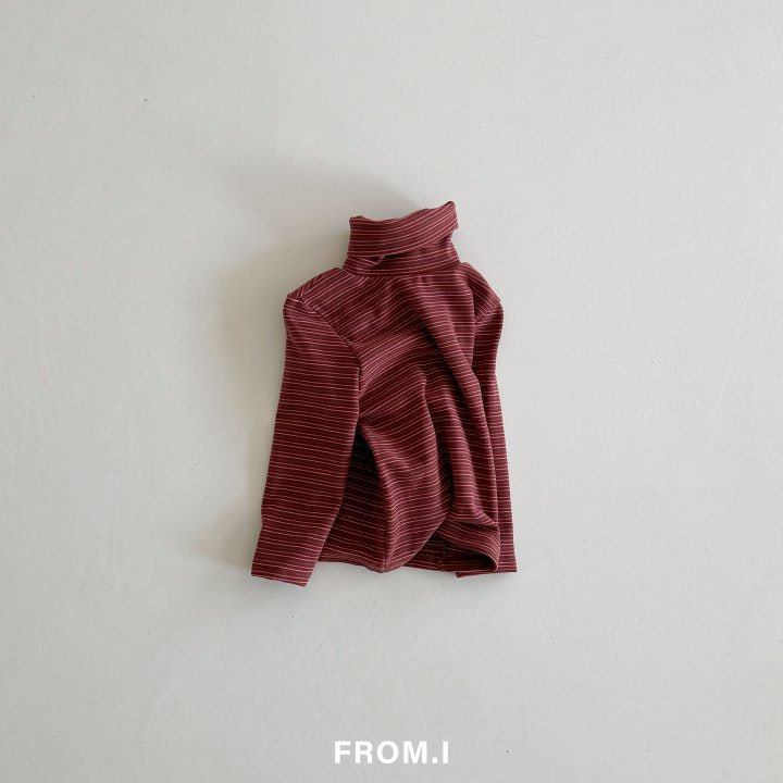 From I - Korean Children Fashion - #discoveringself - Stripe Turtleneck Tee - 6