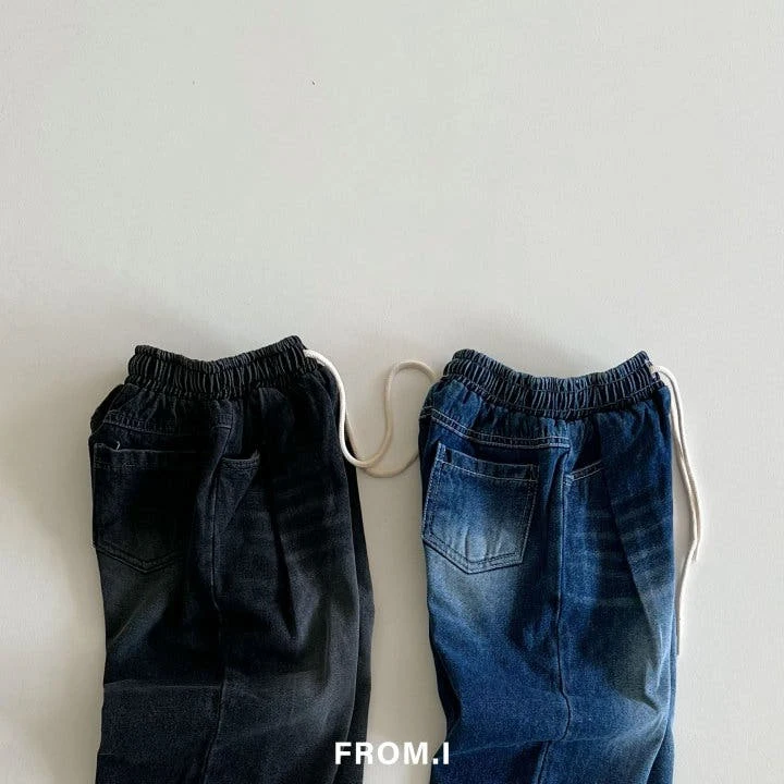 From I - Korean Children Fashion - #fashionkids - String Denim Pants - 8