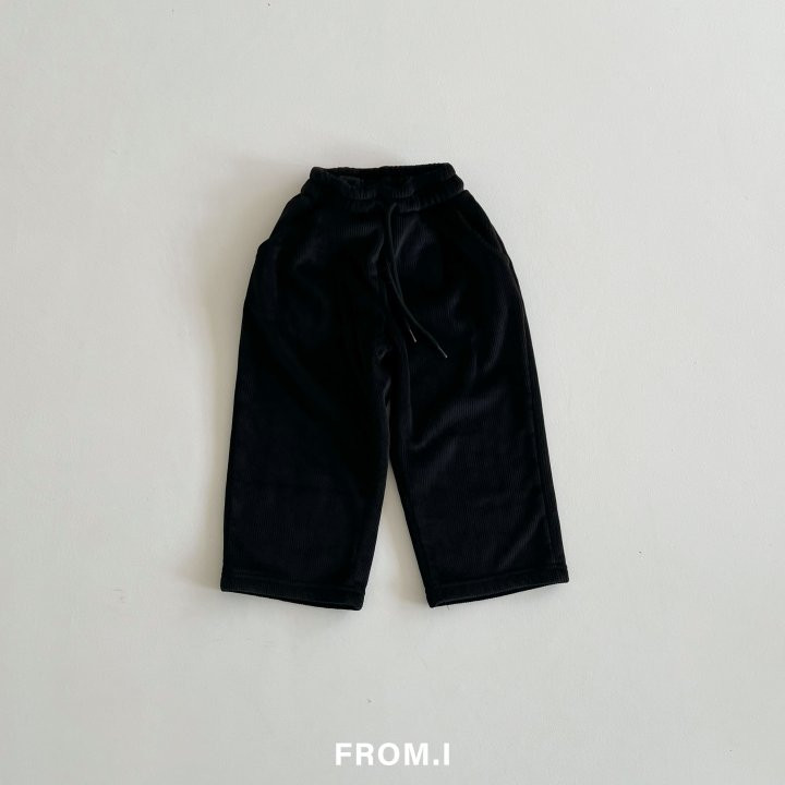 From I - Korean Children Fashion - #kidsshorts - Ribbed Wide Fleece Pants - 5