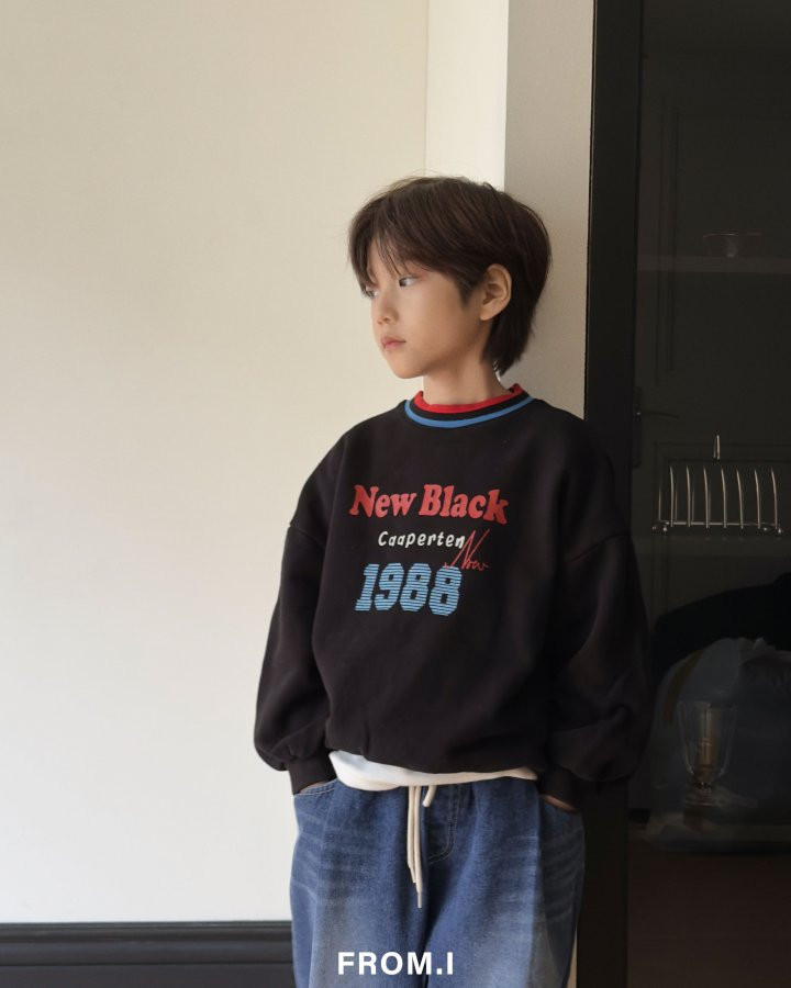 From I - Korean Children Fashion - #kidzfashiontrend - New Black Sweatshirts - 9