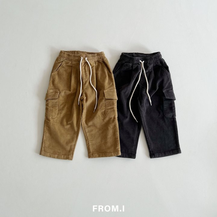 From I - Korean Children Fashion - #kidzfashiontrend - Cargo Corduroy Pants