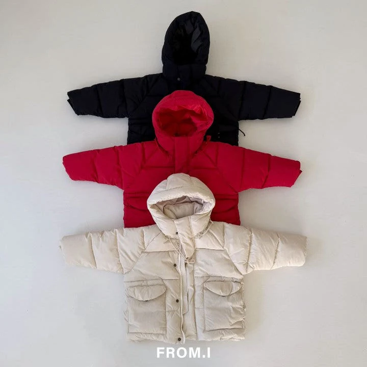 From I - Korean Children Fashion - #littlefashionista - Winter Hoodie Volume Padding - 4