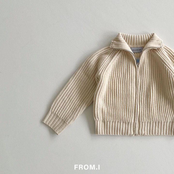 From I - Korean Children Fashion - #minifashionista - Full Zip-up Knit Jacket - 7