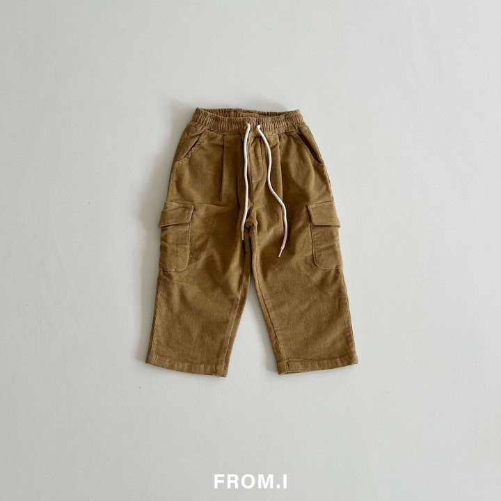 From I - Korean Children Fashion - #minifashionista - Cargo Corduroy Pants - 5