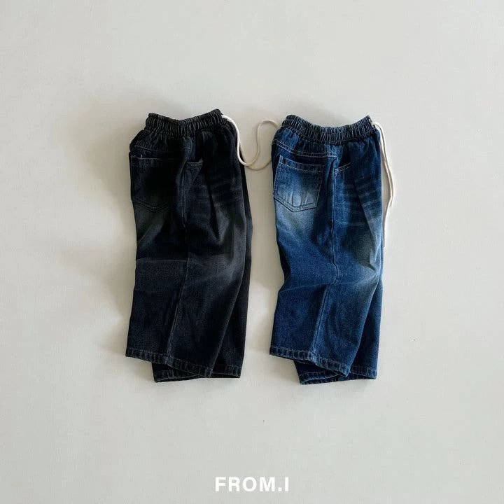 From I - Korean Children Fashion - #minifashionista - String Denim Pants