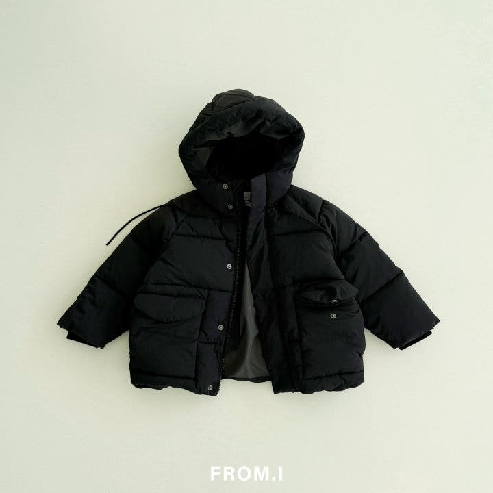 From I - Korean Children Fashion - #minifashionista - Winter Hoodie Volume Padding - 5