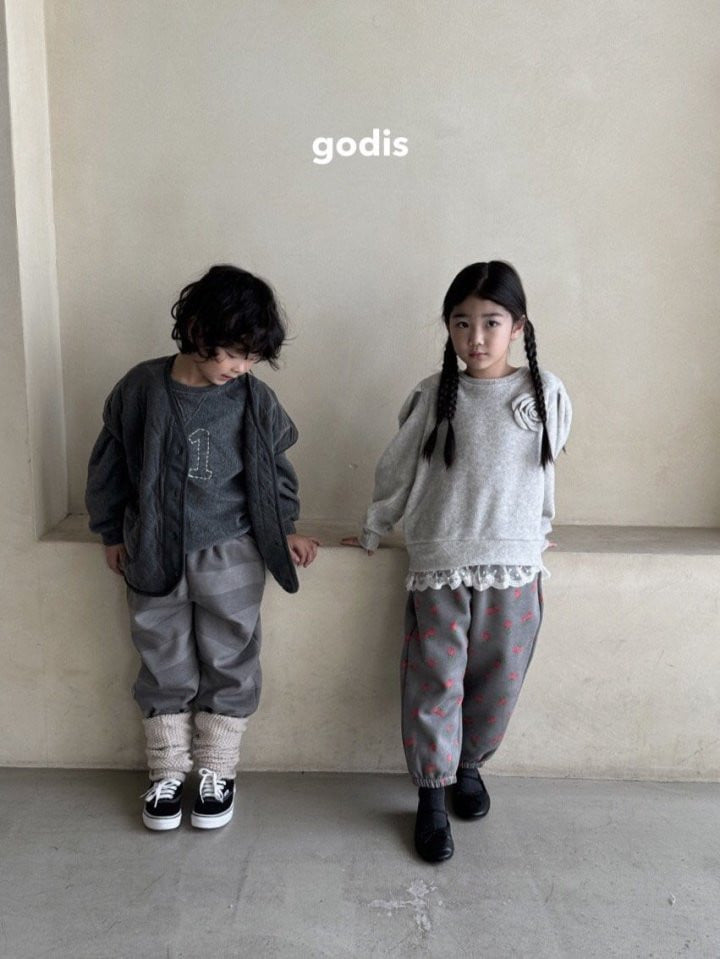 Godis - Korean Children Fashion - #discoveringself - Fleece Pattern Pants - 8