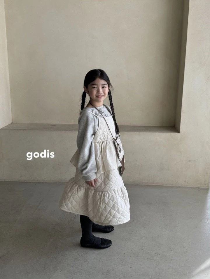 Godis - Korean Children Fashion - #designkidswear - Quilted One-piece - 4