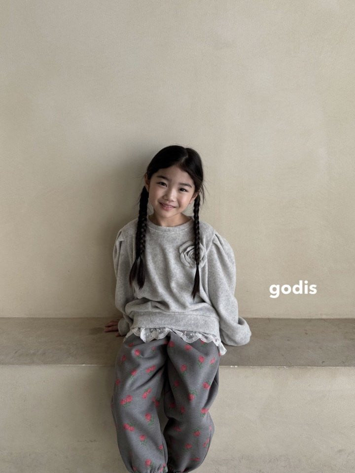 Godis - Korean Children Fashion - #kidsshorts - Fleece Pattern Pants - 10