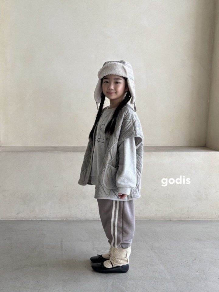 Godis - Korean Children Fashion - #kidsstore - Fleece Two Line Pants - 4