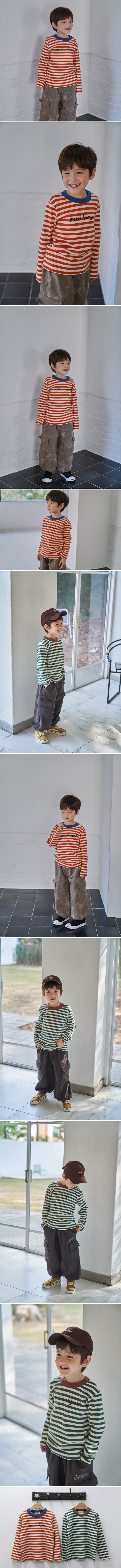 Green Tomato - Korean Children Fashion - #stylishchildhood - Stripe Tee