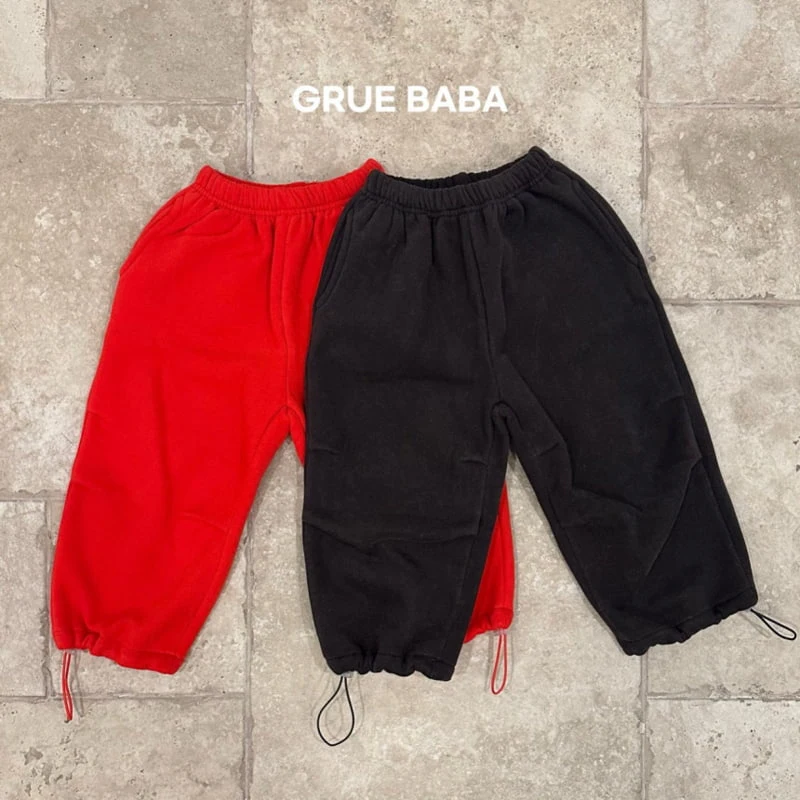 Grue Baba - Korean Children Fashion - #designkidswear - Black Red Pants