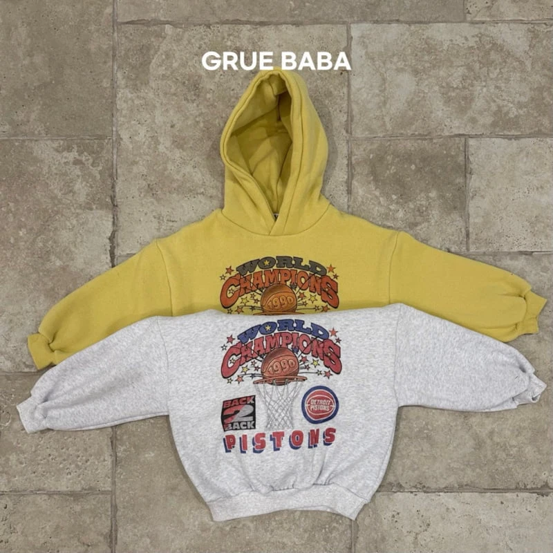 Grue Baba - Korean Children Fashion - #discoveringself - Champion Hood Top - 3