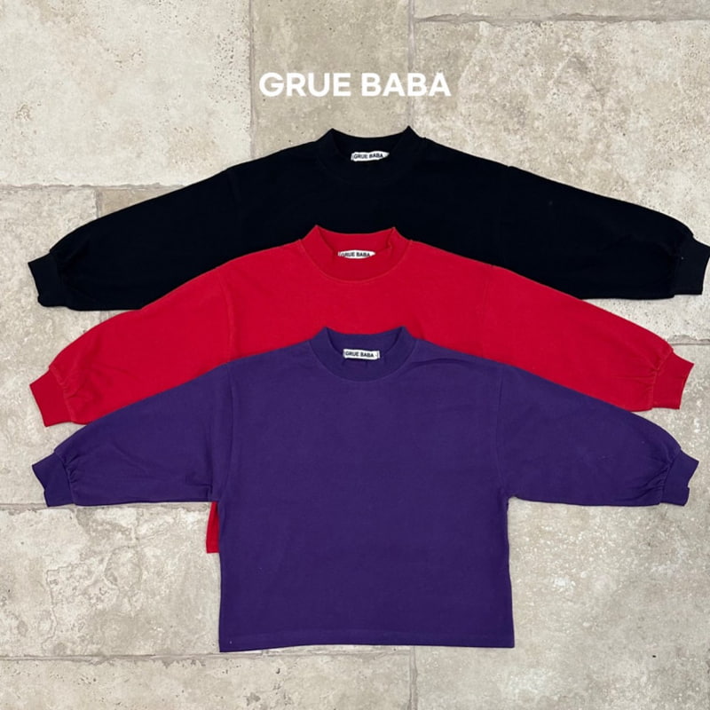 Grue Baba - Korean Children Fashion - #discoveringself - Bread Turtleneck Tee