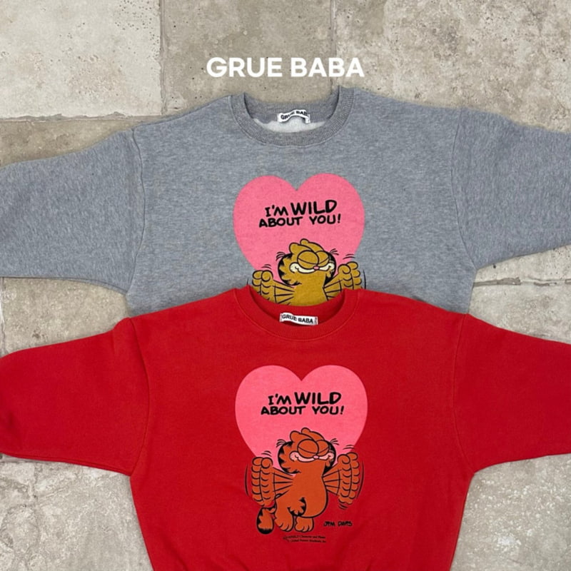 Grue Baba - Korean Children Fashion - #kidsstore - Heart Sweatshirt - 4